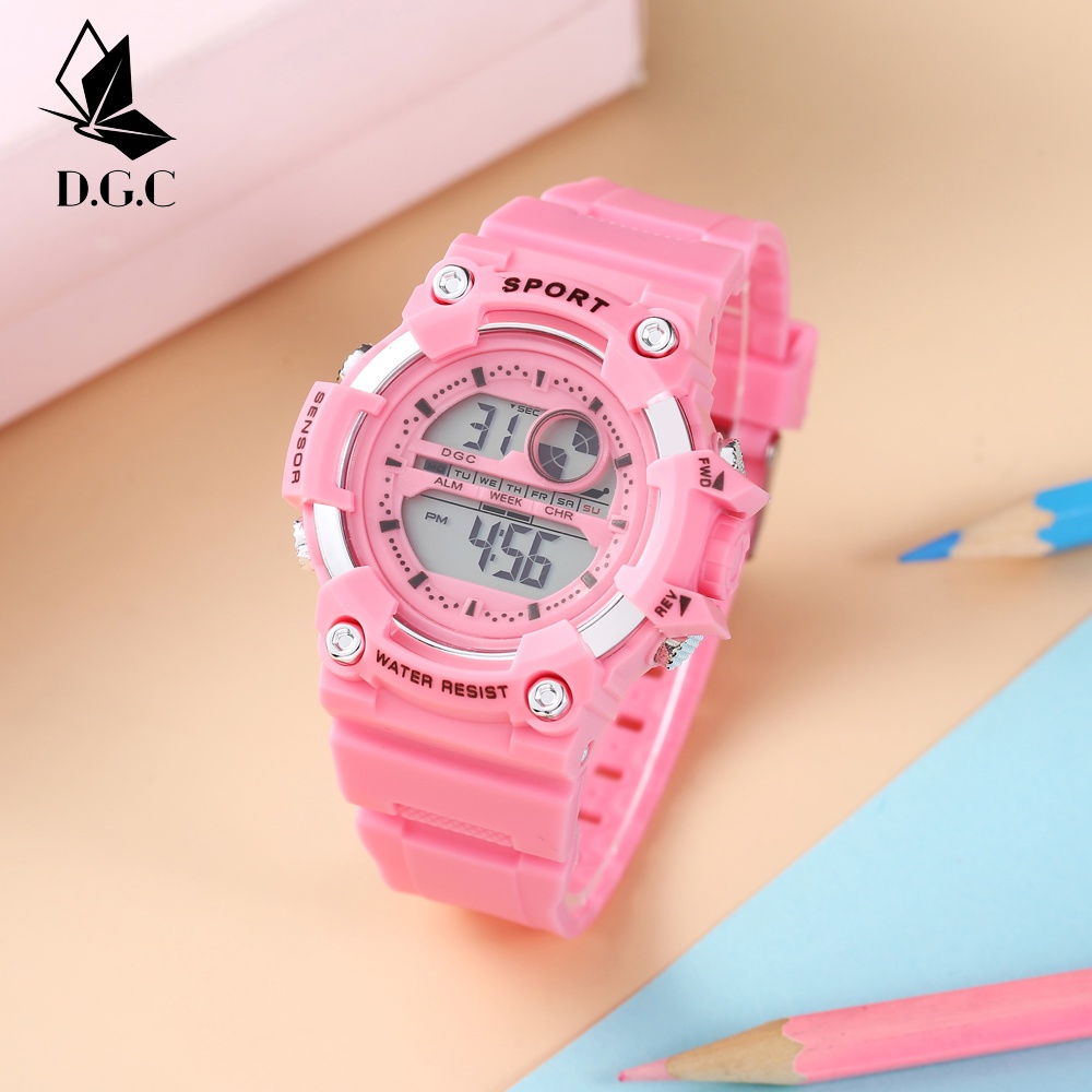 ✨COD✨Jam tangan wanita  digital jam tangan led sport anti air watch DGC wanita  cewek M179