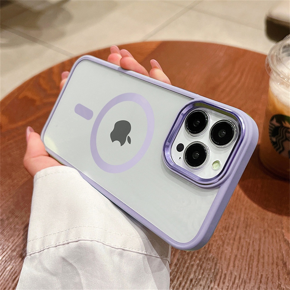 MAGSAFE List CHROME Camera Button Iphone XR Xs max 11 12 13 14 pro max 14 plus Case Cover Casing