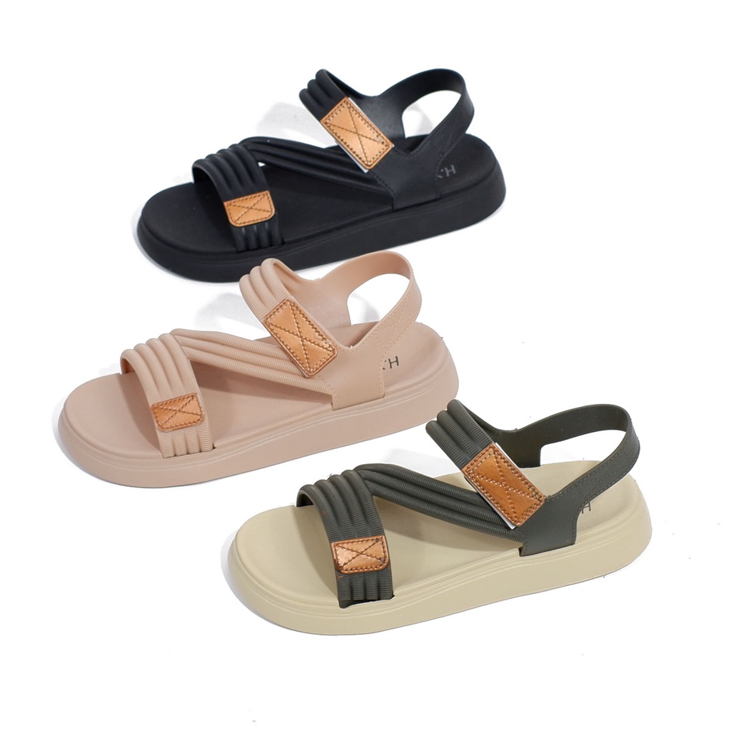 Sepatu sandal import wanita dewasa sepatu sendal cewek korea sol tinggi hys 1192 1B 36-41