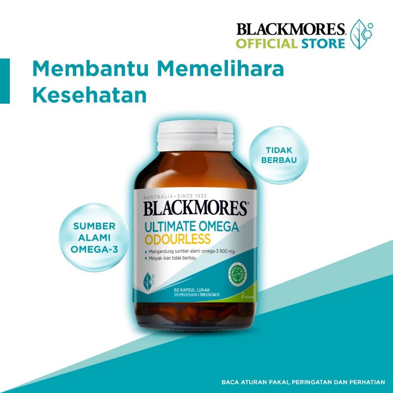 BLACKMORES Ultimate Omega -3 900 Mg  60 &amp; 30 / Minyak Ikan