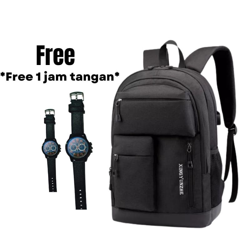 Tas Ransel Laki-laki Siswa Menengah Tas Ransel Laptop 16inc Ransel Pria Kapasitas Besar