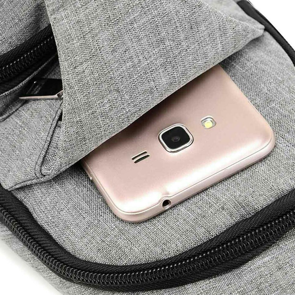 TAS USB Selempang Pria Slempang Sling Shoulder Bag Back Pack Travel Import Batam Murah ▪ XN.11De22ž