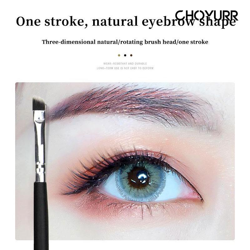 【COD】Kuas Bulu Mata Alis Makeup Brush 2In1 Eyebrow Brush Serbaguna Miring Garis Kepala Sikat Bulu Mata Keriting Alis Sapuan Spiral Grafting Alat Kecantikan Sikat Alis-CH