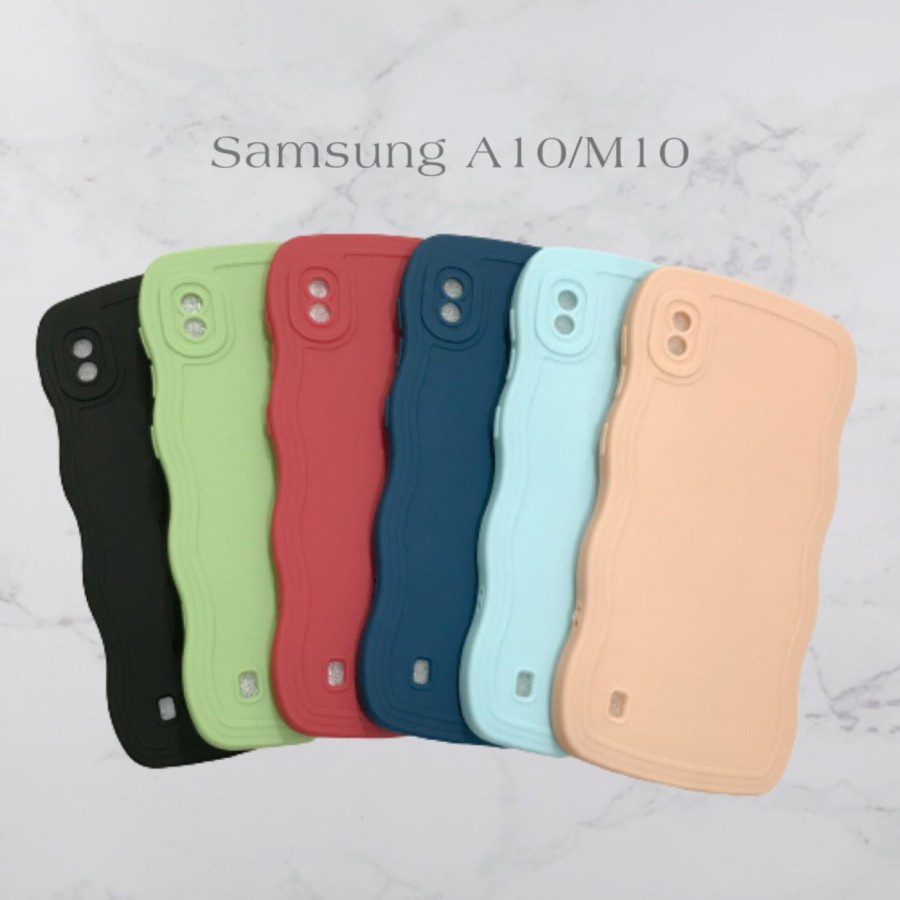 CASE SAMSUNG A10/M10 - SOFTCASE SILIKON GELOMBANG WAVY PRO CAMERA - GA