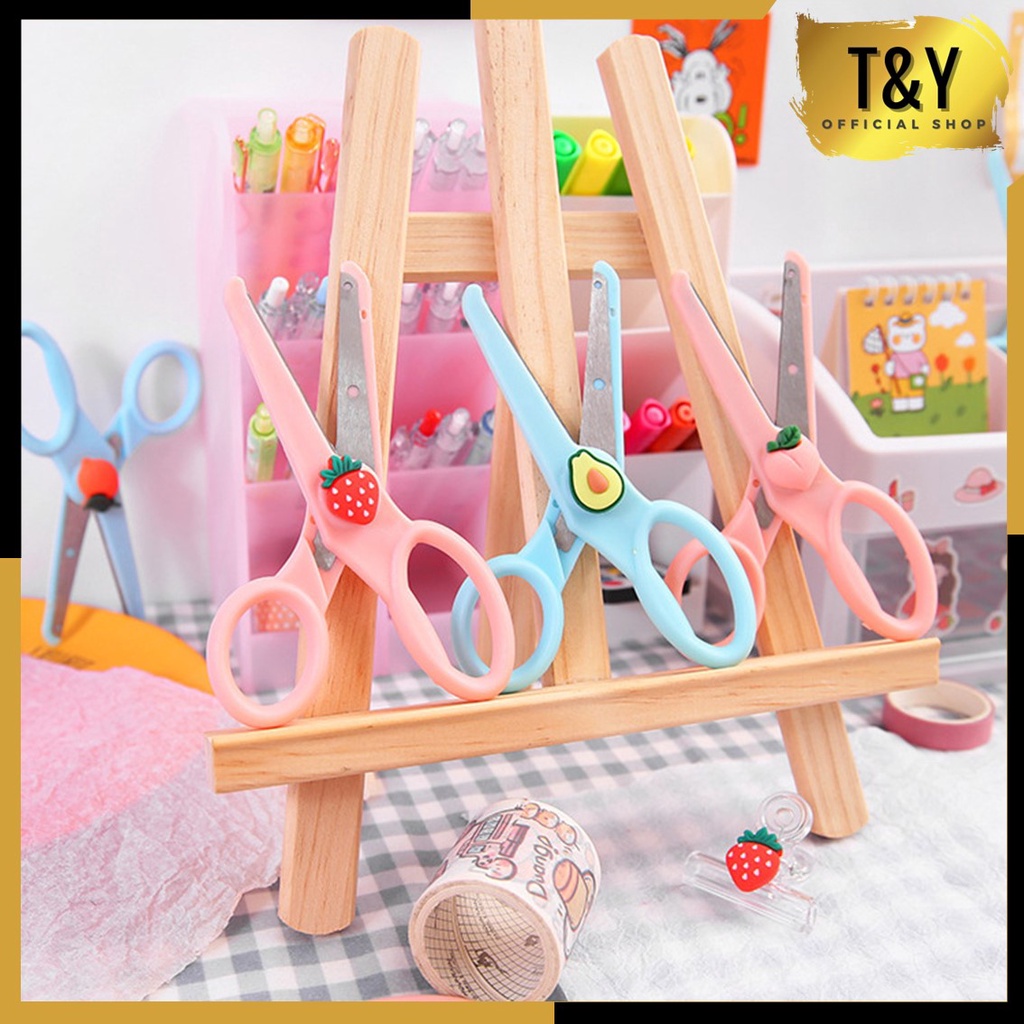 

T&Y Gunting Cute Alat Tulis Anak Sekolah Kartun Diy Kertas Buatan Tangan Kantor Kecantikan Portabel scissors
