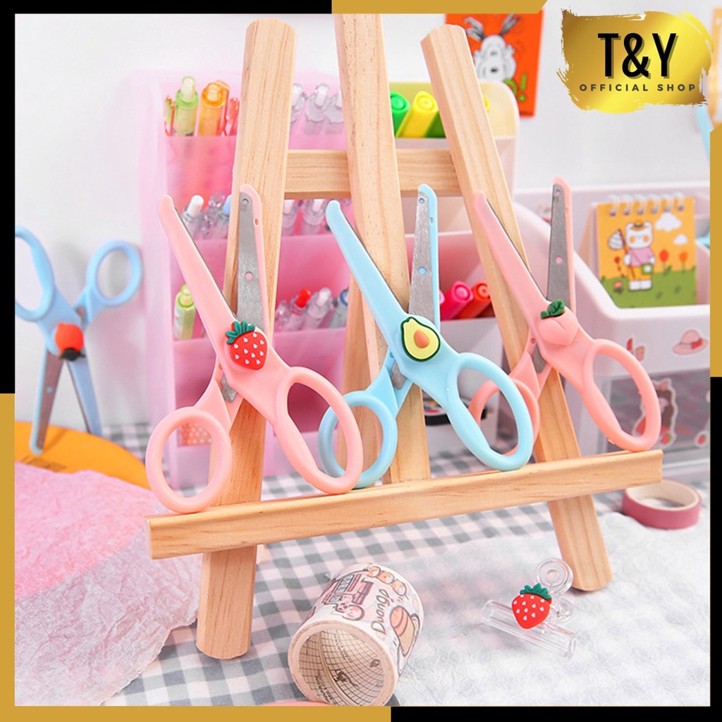 T&amp;Y Gunting Cute Alat Tulis Anak Sekolah Kartun Diy Kertas Buatan Tangan Kantor Kecantikan Portabel Scissors Murah