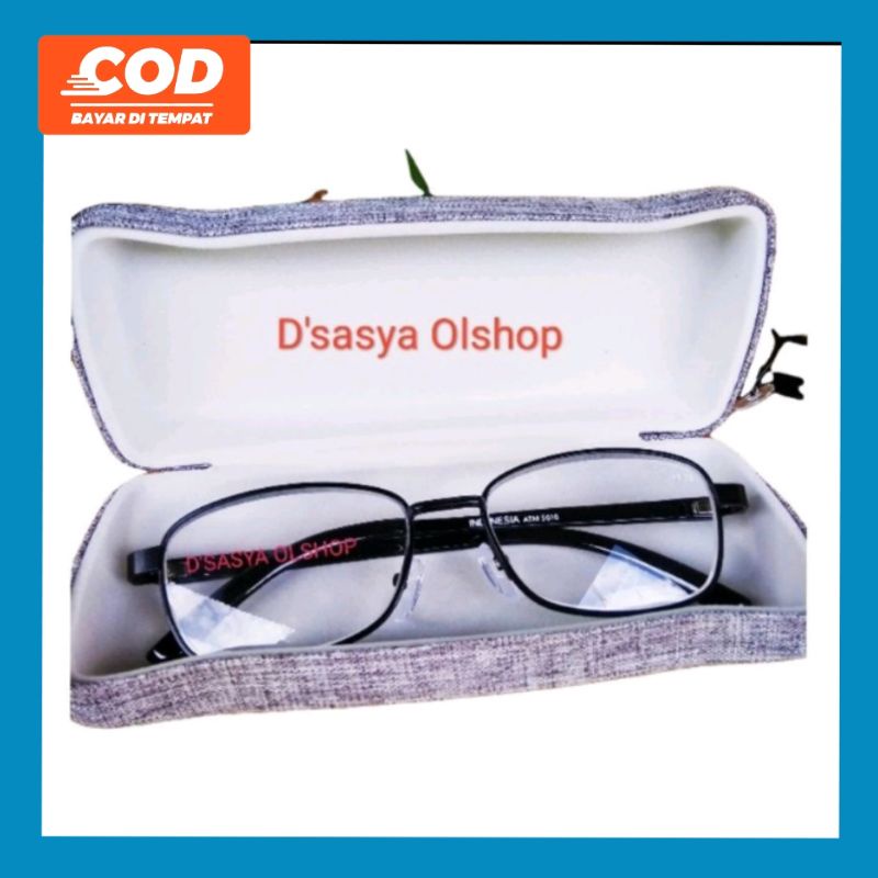 " ATM 5002 " Kacamata Baca Lensa Plus Bahan Lensa Kaca Frame Besi  || Kacamata Rabun Dekat || Kacama