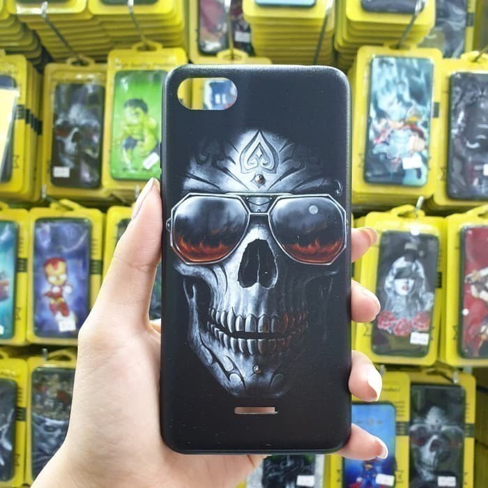 XIAOMI REDMI 3S 3 PRO 4A 4X 5A 6A S2 6X MIA2 6 PRO MIA2 LITE MI 8 NOTE 3 NOTE 5A NOTE 5 5 PRO - HOROR Soft Hard Case Skull