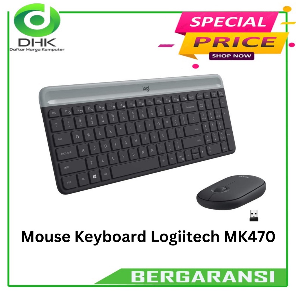 Logitech MK470 / MK 470 Combo Keyboard &amp; Mouse Wireless Slim