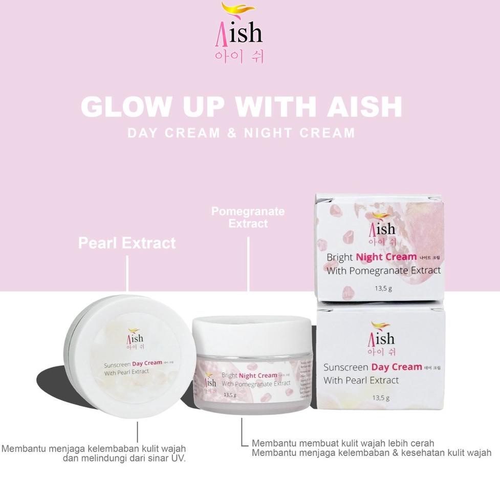 CUCI-GUDANG	Aish Cream SunScreen Day dan Night Cream / krim siang malam aish