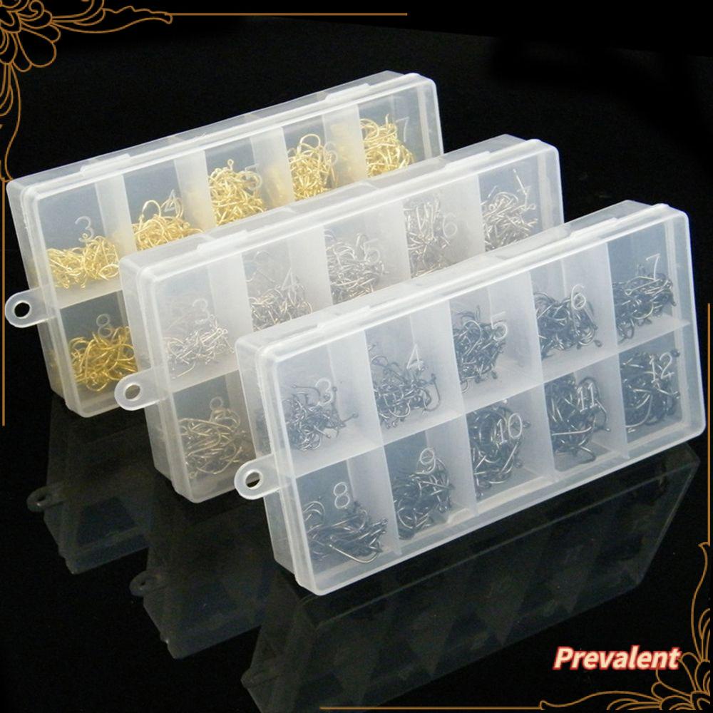 Preva 500pcs Fishhooks 3-12# Kit Ikan Acces Pancing Stainless/Ikan Gurame/Air Tawar