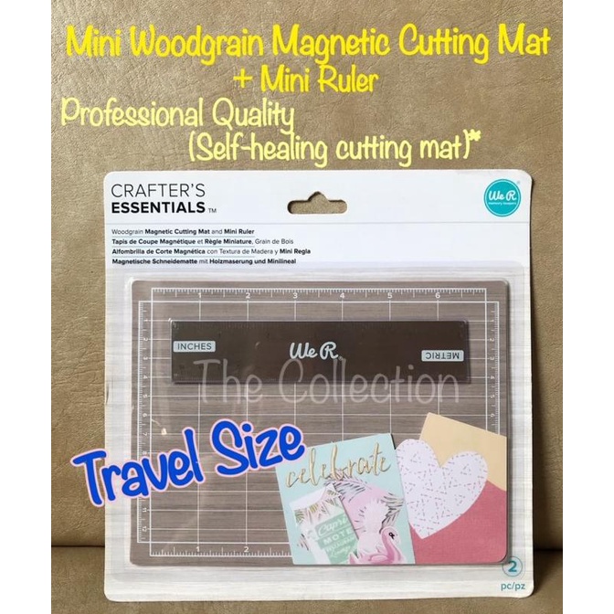 

Terlaris CR51 MINI Woodgrain Magnetic Cutting Mat Mini Ruler 710929 Alas Craft Termurah