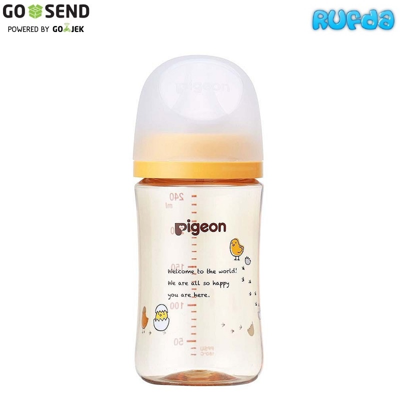 Bird Yellow 240ml Pigeon SofTouch PPSU Generasi 3 Botol Susu Baby Bottle