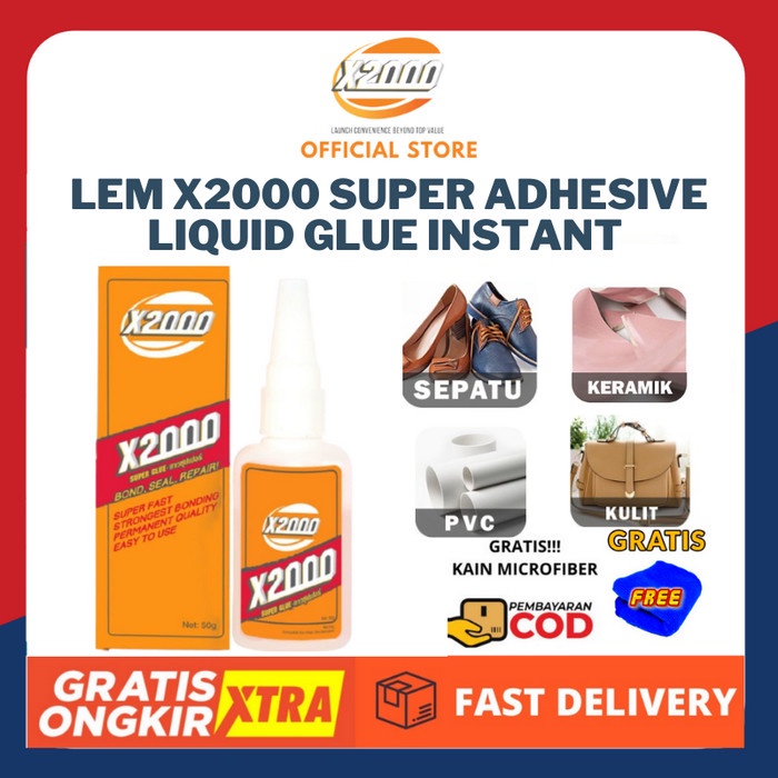 

✨NEW✨ - Lem X2000 lem super perekat kuat untuk semua bahan
