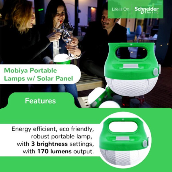 Schneider Electric Mobiya Lampu Solar - Aep-Lb01-Su12W