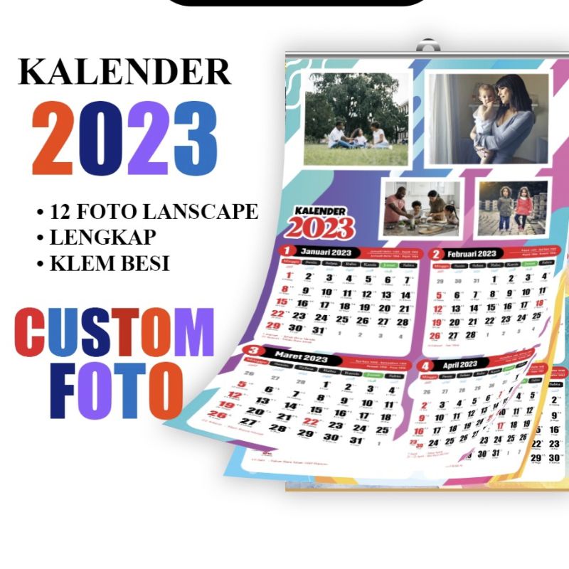 

[BISA BELI SATUAN] KALENDER DINDING CUATOM FOTO 2023