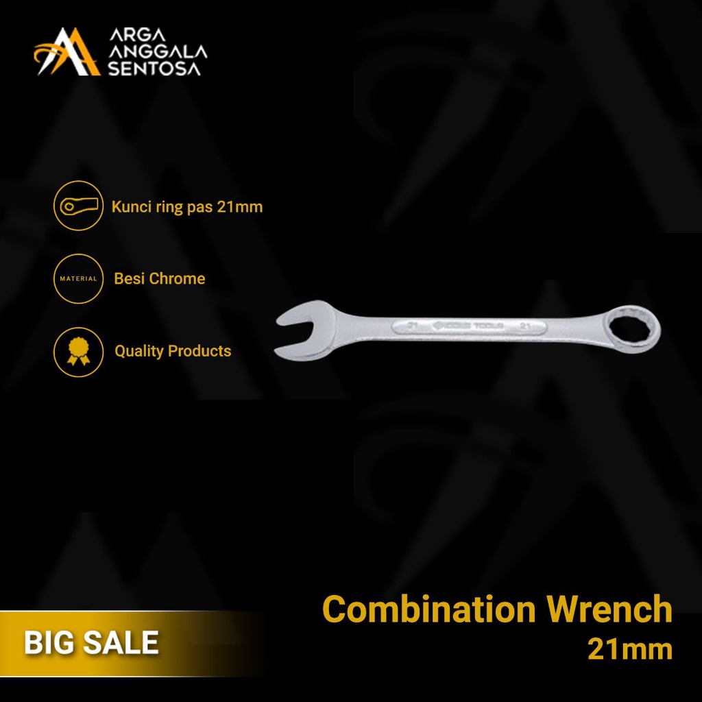 Kunci Ring Pas 21mm / Combination Wrench 21mm