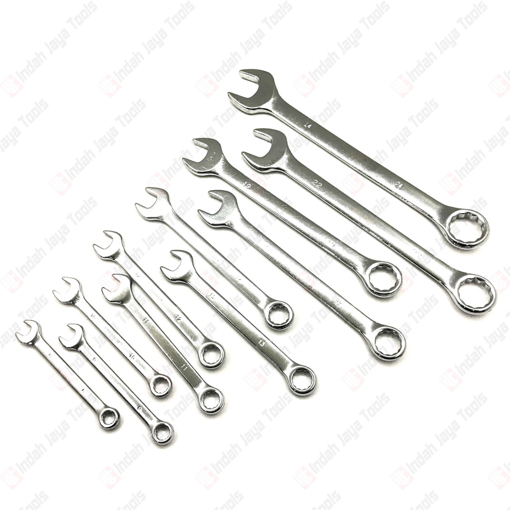 MEIJER Kunci Ring Pas Set 11 pcs ( 8 - 24 mm ) Combination Wrench Set