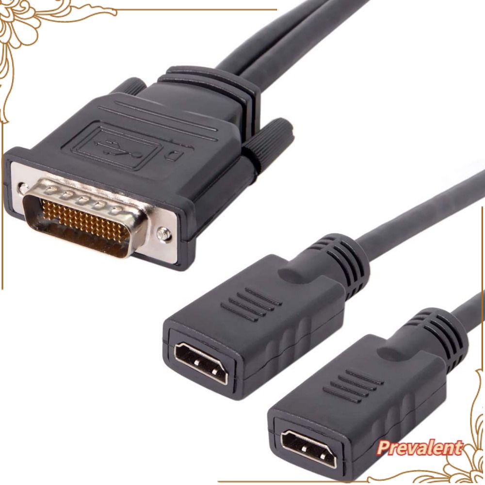 Preva DMS 59pin Ke 2kabel HDMI Proyektor Extension Cable Adapter Y Splitter