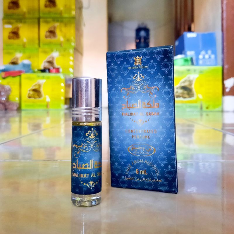 Minyak Wangi MALIKAT AL SABAH Parfum Kemasan 6ml Bin Rohim Roll On Non Alcohol