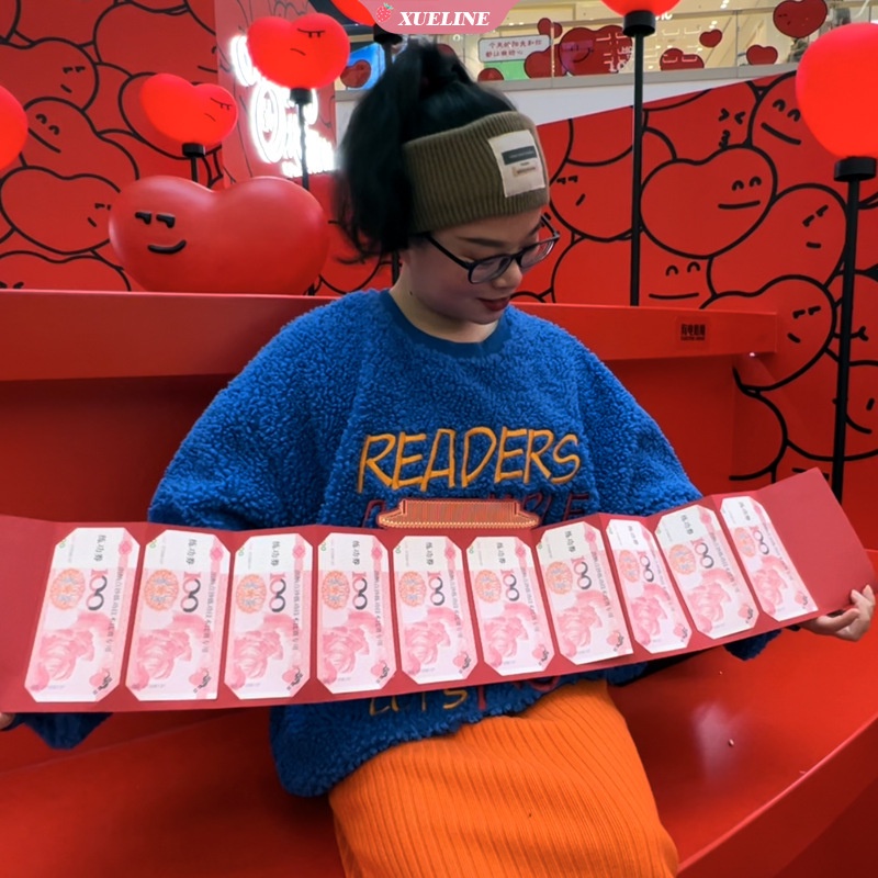 Gaya Cina Keberuntungan Tas Uang Kain Bunga Amplop Merah Saku Tahun Baru Tas Festival Musim Semi Cina Buka Pintu Untuk Menyambut Kekayaan Hadiah Amplop Merah [ZXL]