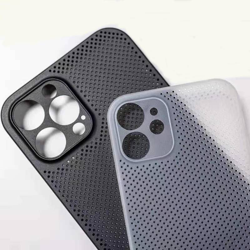 IPHONE Casing Pendingin Bahan Mesh Untuk Iphone14 13 12 11 Pro Max Plus Cover Penghilang Panas Breathable Cooling Case