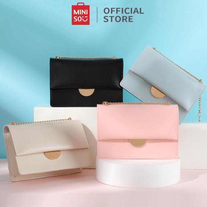 MINISO Tas Selempang Wanita Sling Bag Shoulder Crossbody Rantai Elegan