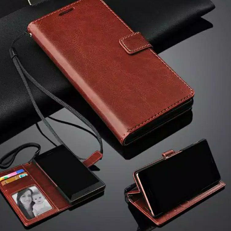 [N-E9E[♥] WALLET Flip Cover Oppo F11 Pro F11PRO F11 / A15 A16 A57 2022 (New) / A74 A15S A52 A53 / A33 A92 2020 A96 Leather Case Dompet Standing Hybrid Armor Flipcase Kick Stand Silikon Tali Gantungan Flipcover Silicon CaseHp Kulit Kancing Magnet Sift Hard