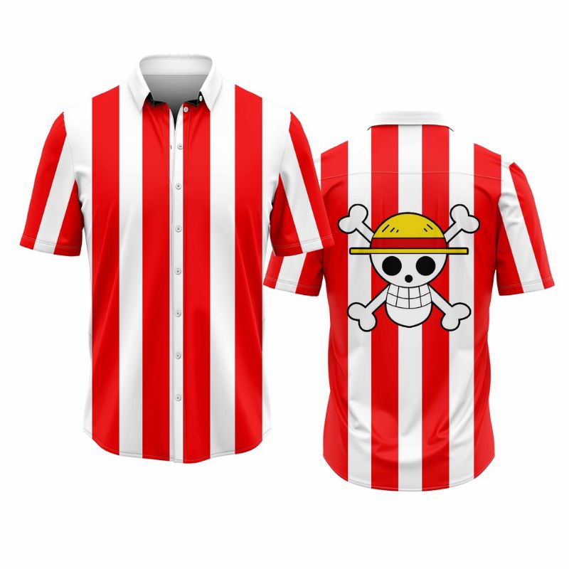 Kemeja Anome One Piece Cosplay Monkey D Luffy
