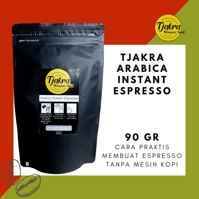 

⭐BISA COD⭐ Tjakra Food Arabica Instant Espresso 90gr I kopi larut air tanpa ampas