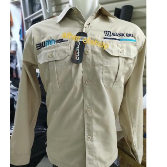 Tren Terbaru lengan Panjang Kemeja Bank BRI baju Bank BRI seragam bank BRI Pdh Bank BRI baju kerja b