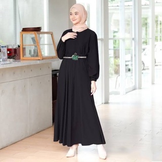 Gesper wanita Belt Ikat Pinggang Dres Elastis Besi Permata Terbaru untuk dress gamis tunik/gaun 100-105