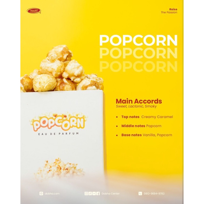 Parfum Minyak Wangi Dobha Spray Popcorn Pop Corn 35ml Original