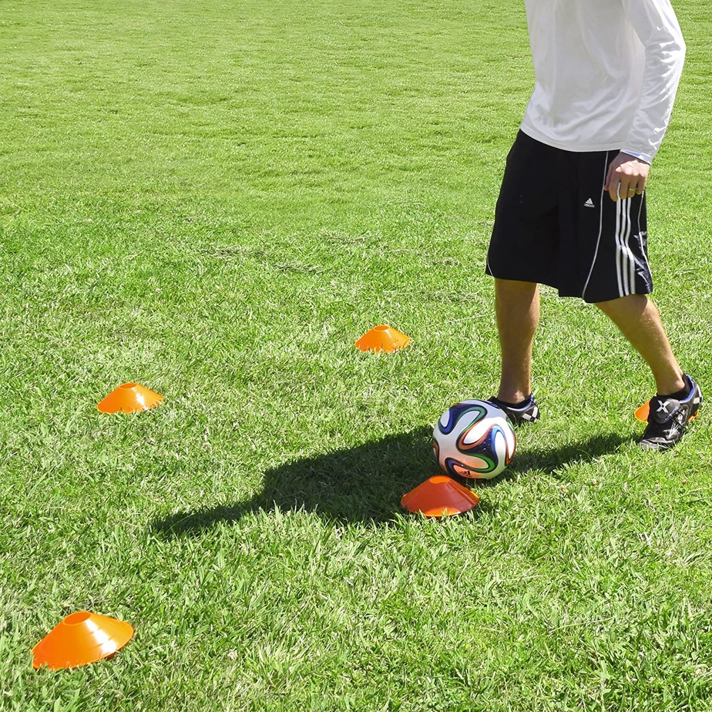 Mangkok Cone Marker Mangkuk Bola Kaki Futsal Training Latihan Kun Mangkok Marker Kerucut Penanda Perlengkapan Olahraga