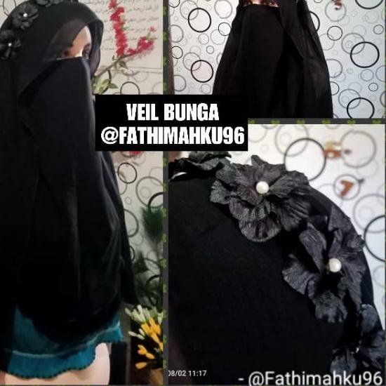 Berkualitas 레 NIQAB VEIL BUNGA/NIQOB BUTTERFLY/NIQOB YAMAN SIFON