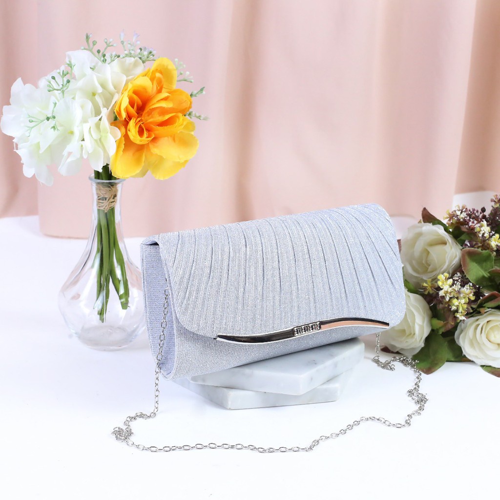 TAS PESTA WANITA CLUTCH BAG MAC 104 HANDBAG HAND BAG WANITA KONDANGAN CLUTCH PESTA PERNIKAHAN BAG LADY GLITER WEDDING PARTY KEKINIAN TERBARU WANITA CEWEK ELEGAN SIMPEL CANTIK