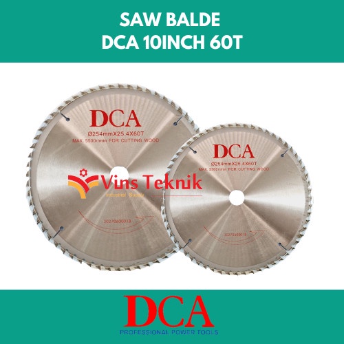 Dca Saw Blade Mata Gergaji Kayu Circular Saw 10Inch 60T