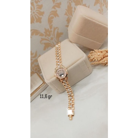 Gelang model rolex Emas 8k (375%)