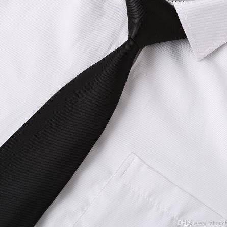 ((L-6-6 > Dasi Formal Pria Reguler Kerja Hitam Polos Bahan Kain Satin Tyrone paling laris