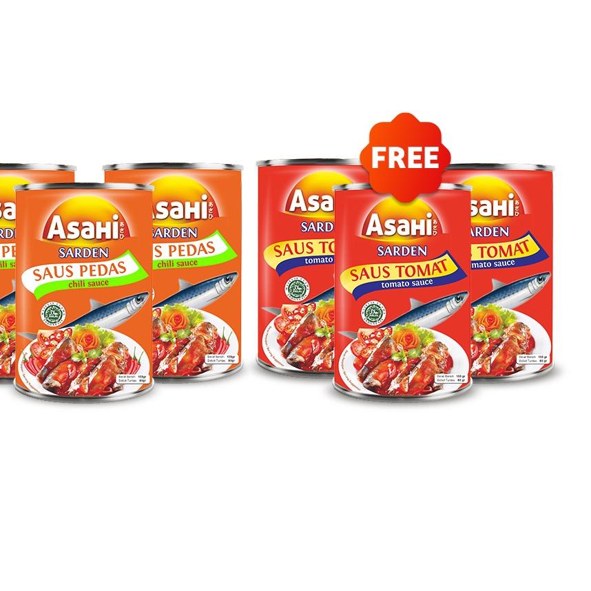 

GT7❆ AsaHi Sarden Saus Pedas 155 gr - Buy 3 Get 3 Sarden Saus Tomat 155 gr Barang Bagus