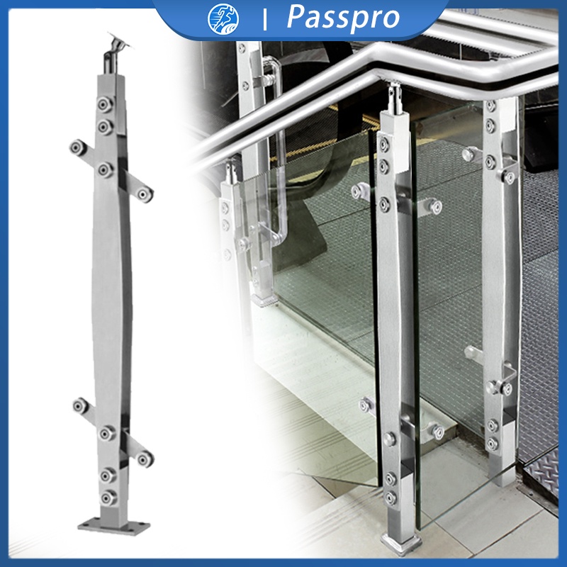 Tiang Railing Tangga Kaca SUS 201 Railing Tangga Stenlis