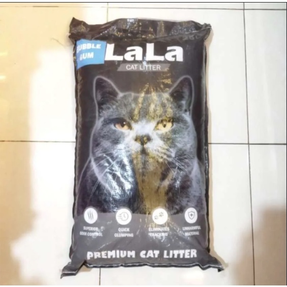 Pasir LALA Cat Litter Repack 1kg / Pasir Kucing Gumpal Wangi - Mini Cat Food Bandung