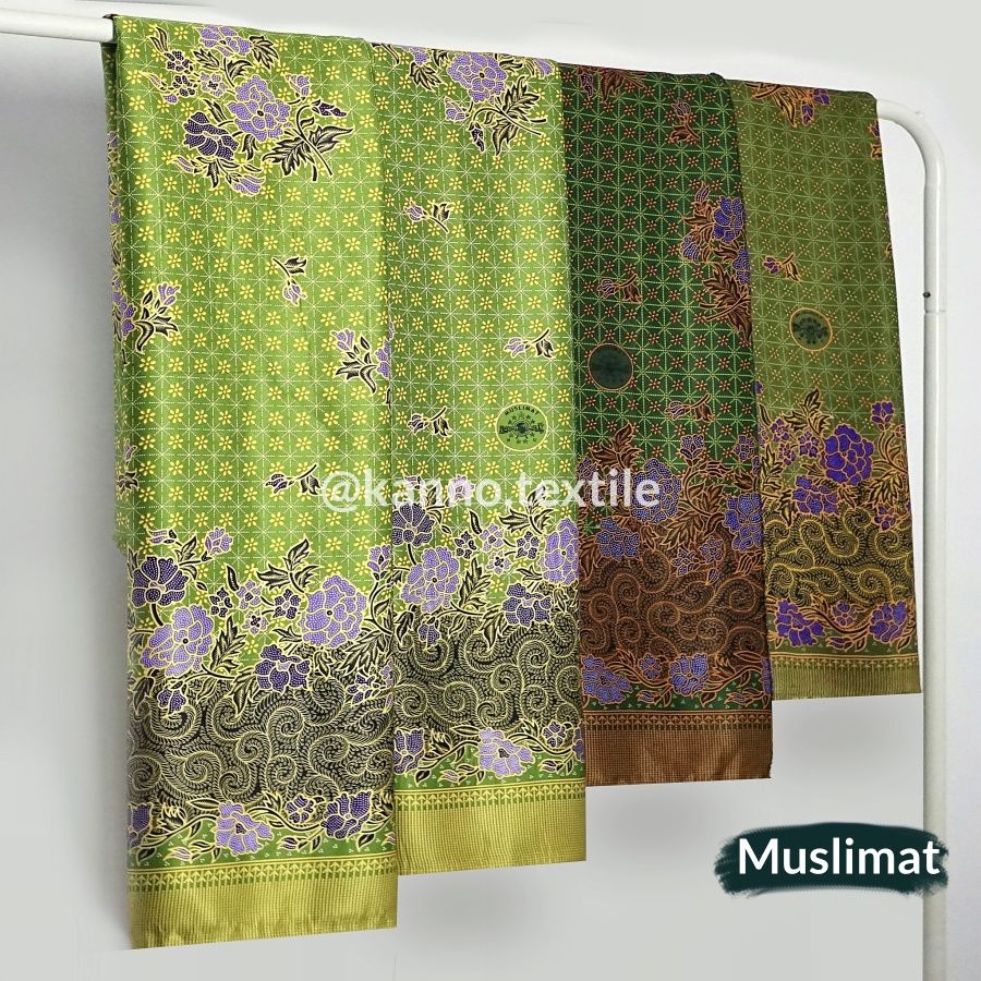 KAIN BATIK HALUS SERAGAM MUSLIMAT NU BAHAN SEMI SUTRA & SANWOS LOGO & TANPA LOGO