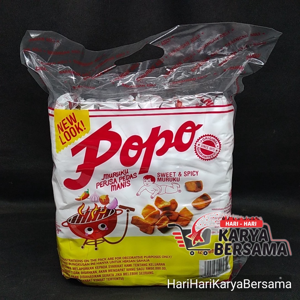 

POPO MURUKU SWEET & SPICY RASA KARI IKAN PEDAS MANIS BAG 30'S X 12GR