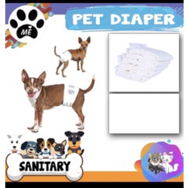 Dog Diaper / Diaper untuk Anjing / Pet Diaper (Harga Satuan)