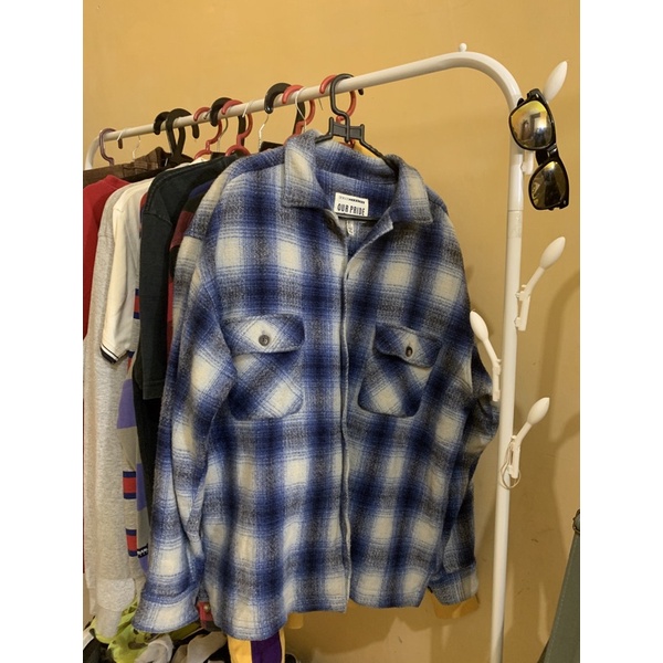 WOOL, FLANNEL, JACKET, OVERSHIRT, VETERANO