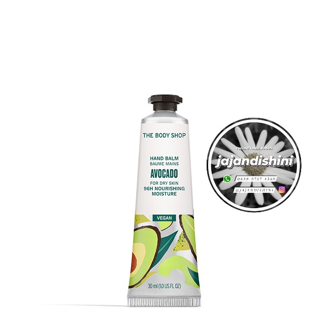 [ORIGINAL] The Body Shop - Avocado Hand Balm Hand Cream 30ml / Pelembab Tangan