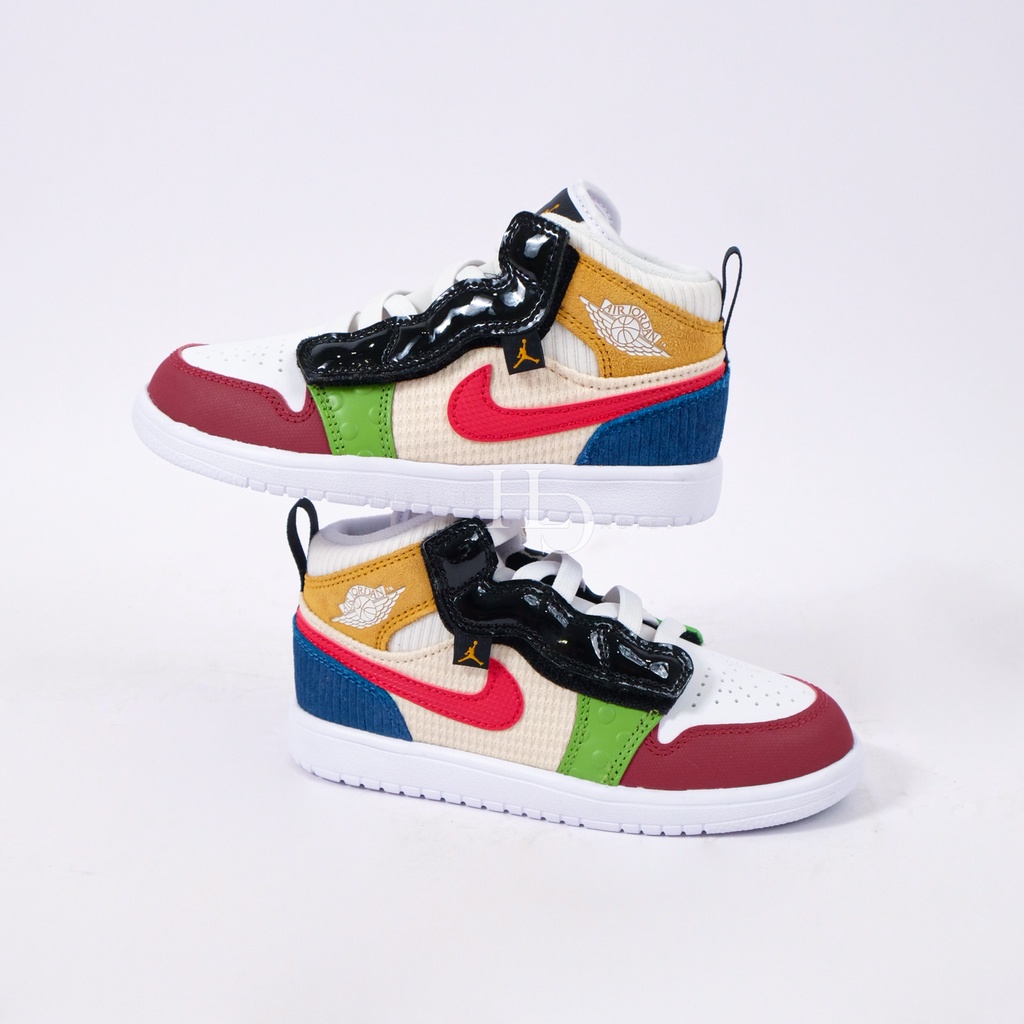 Air Jordan 1 Mid SE Multicolor (PS) DR6962-100 100% Original