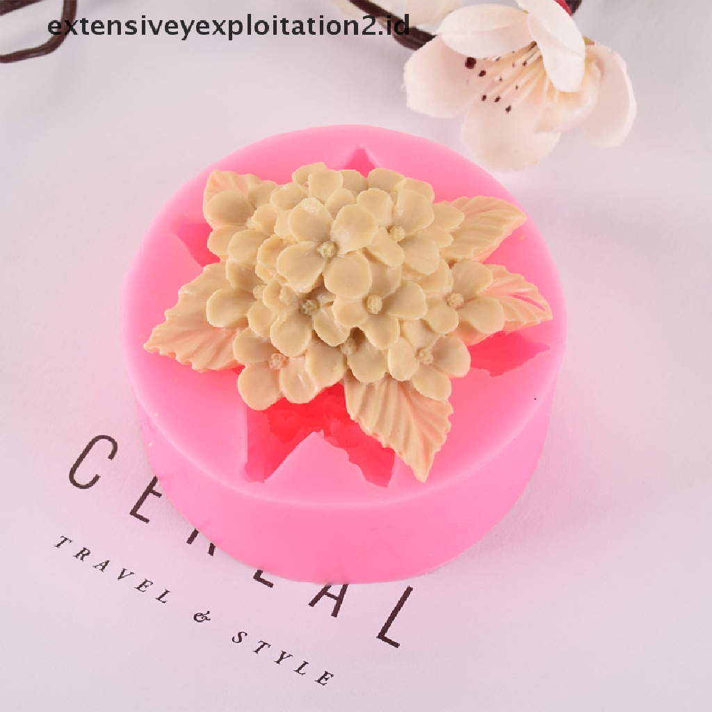 {NEW} 1pc Cetakan Silikon Lilac Rose Lily Fondant Cetakan Kue DIY Baking Mold Gadget Dapur.