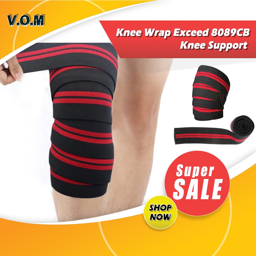 Knee Wrap Exceed 8089CB Knee Support Deker Lilit Pelindung Lutut 0864